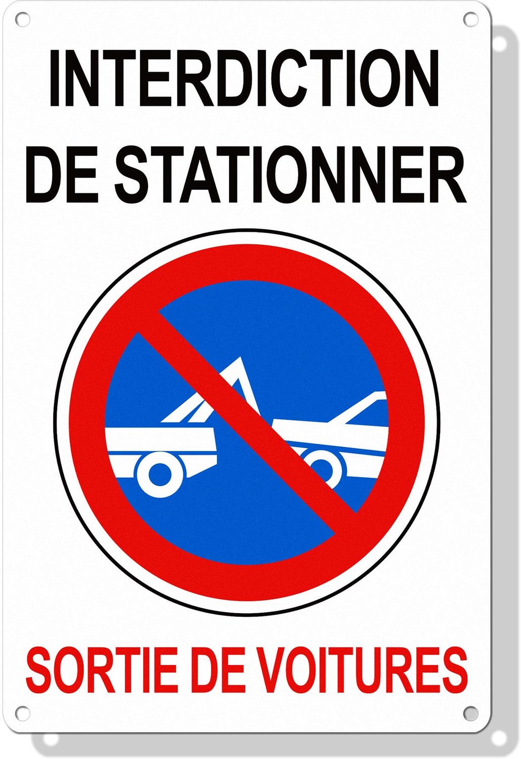 Parkeerverbod Bord voor Garage-uitgang, 30 x 20 cm