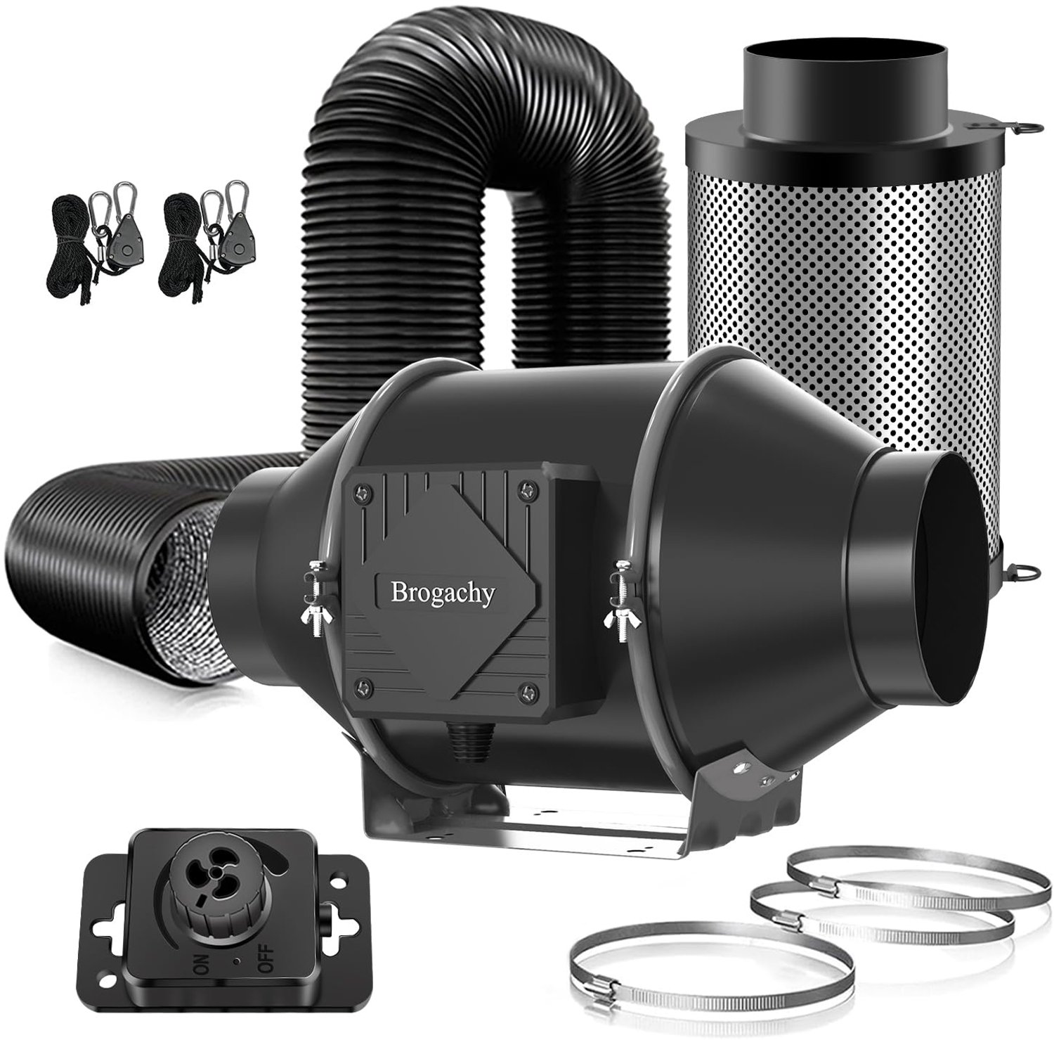 Ventilatieset met EC Motor en Koolstoffilter