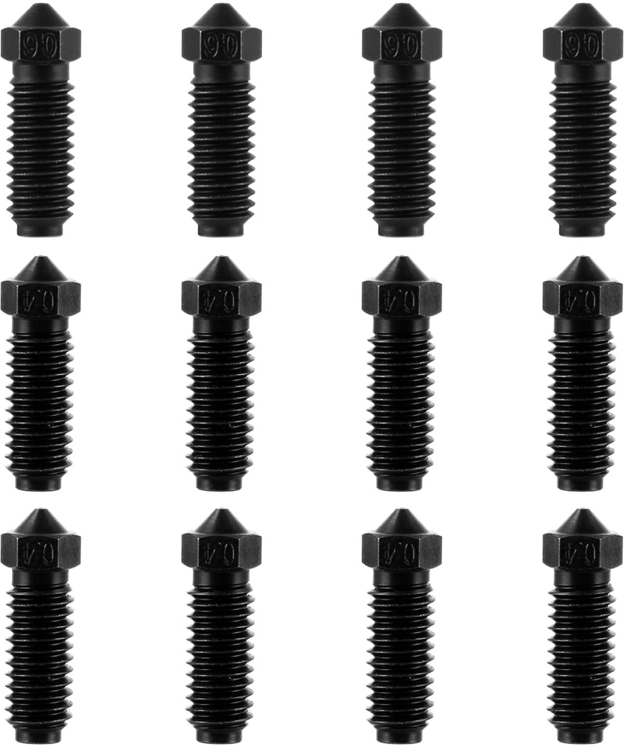 Set van 12 Gehard Stalen Mondstukken voor 3D-printers