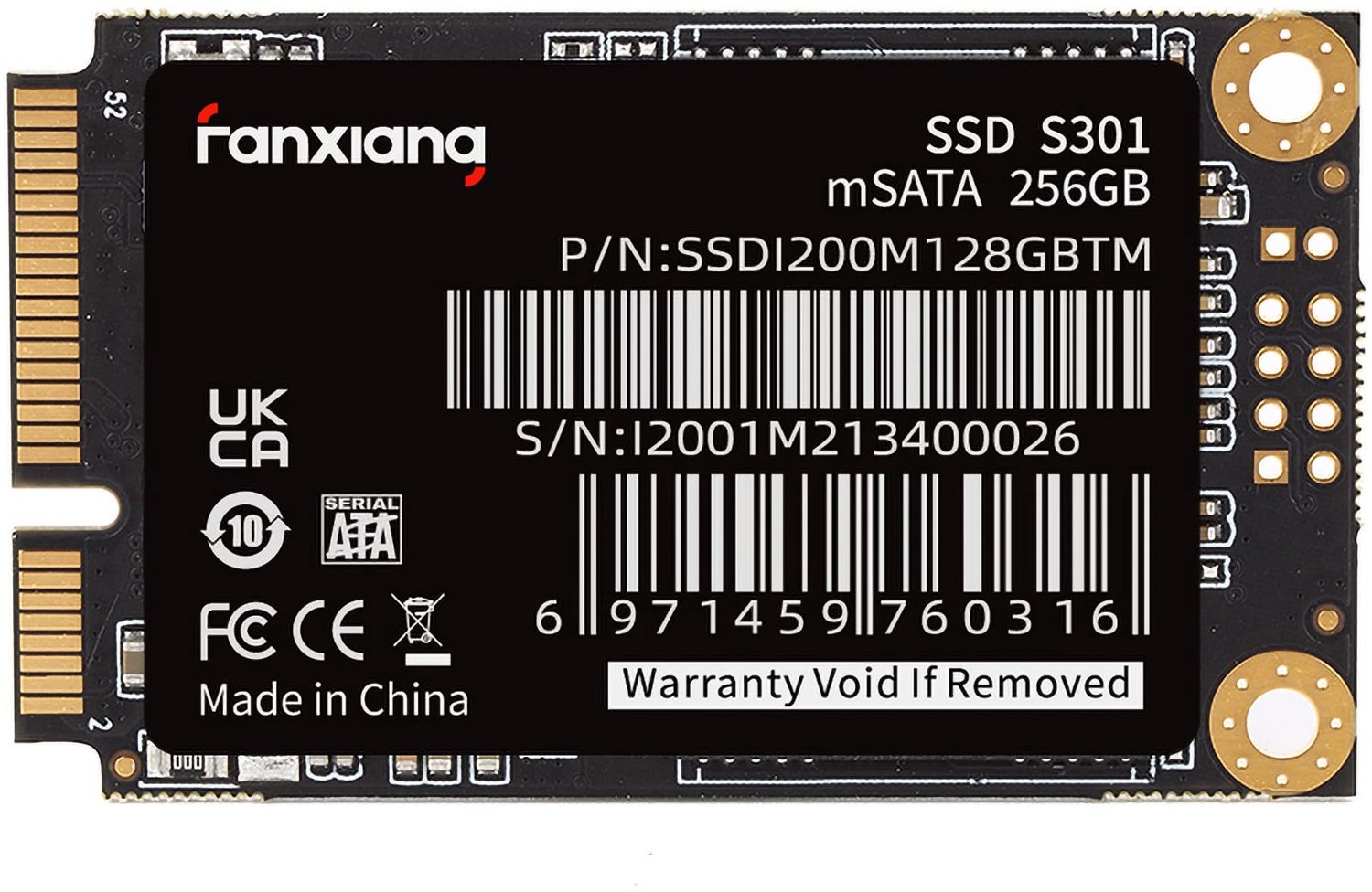 256 GB mSATA SSD voor Ultrabooks en Laptops