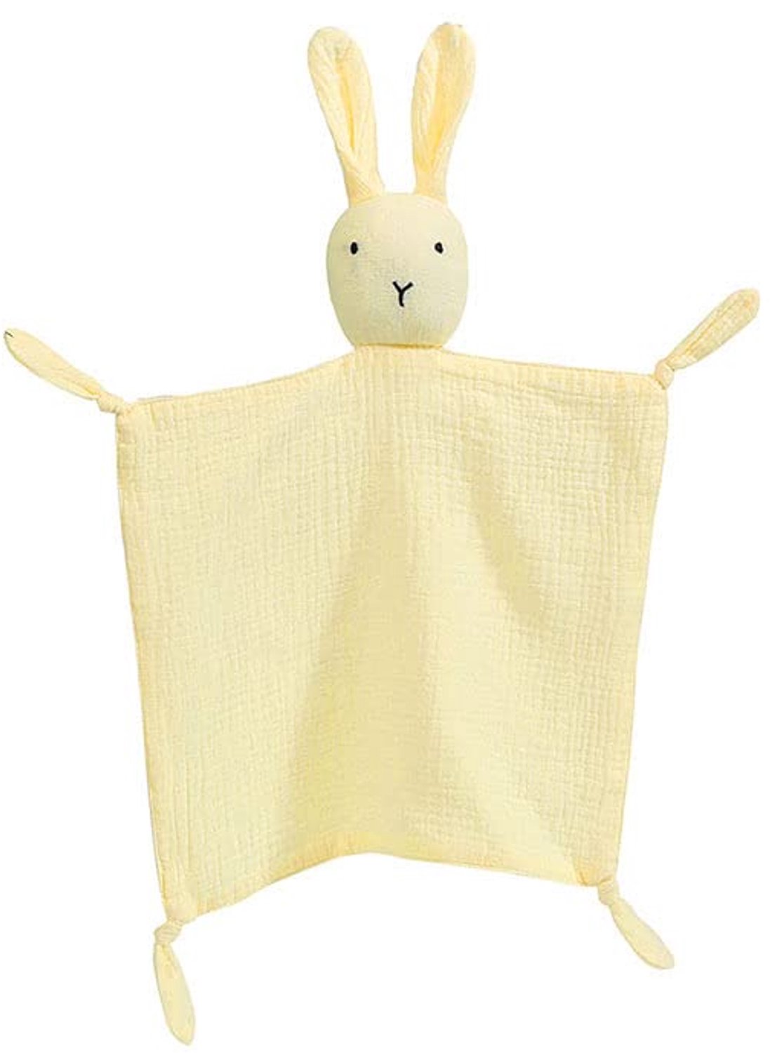 Cuddle Cloth met Konijnenhoofd - 100% Biokatoen Baby Cadeau