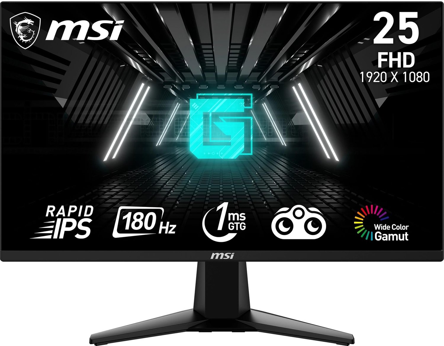 25 Inch LED Monitor met IPS Technologie en 180Hz Verversingssnelheid