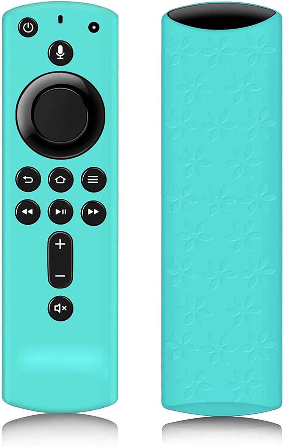 beschermhoes voor Amazon Fire TV 4K - siliconen - aqua groen - bescherming tegen krassen en stof - m-winkel