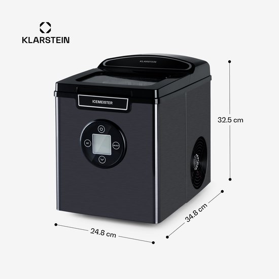 Icemeister 2G ijsblokjesmachine 12kg/24h LC-display roestvrij staal van Merkloos — afbeelding 2