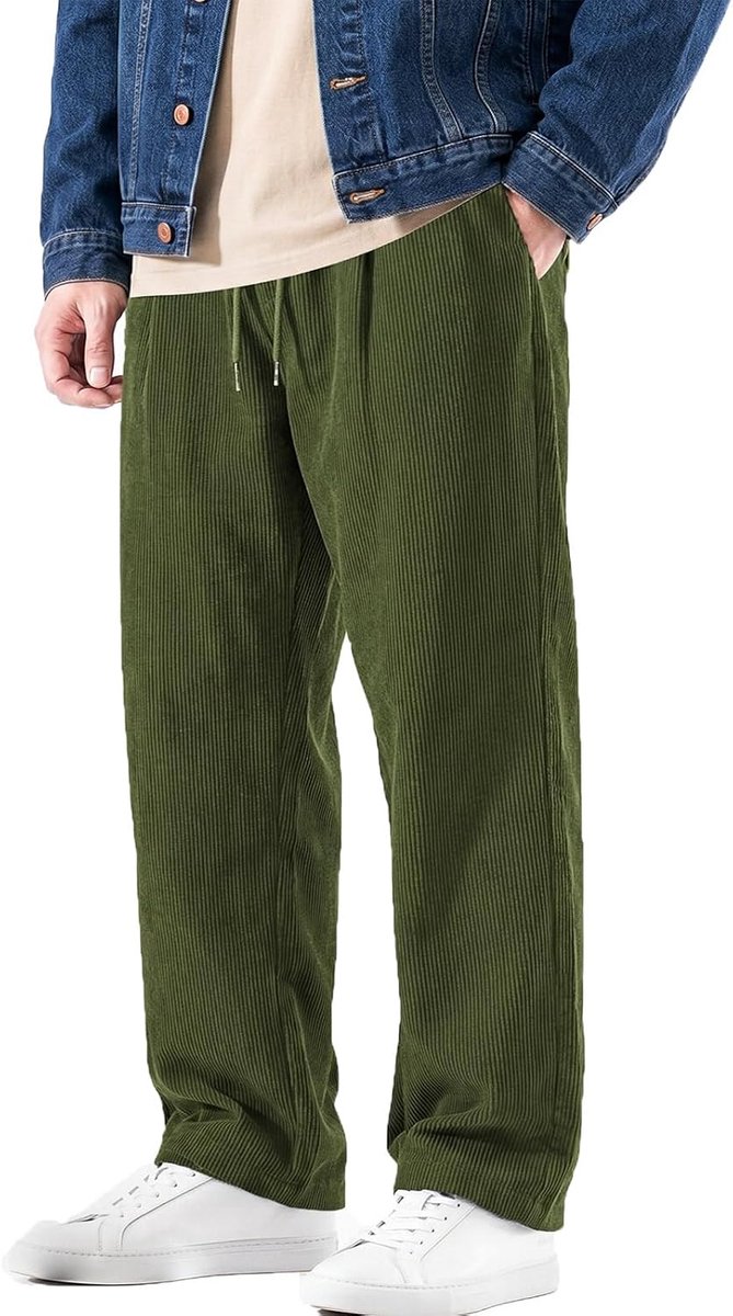 Corduroy broek voor heren, lange vrijetijdsbroek, chinobroek