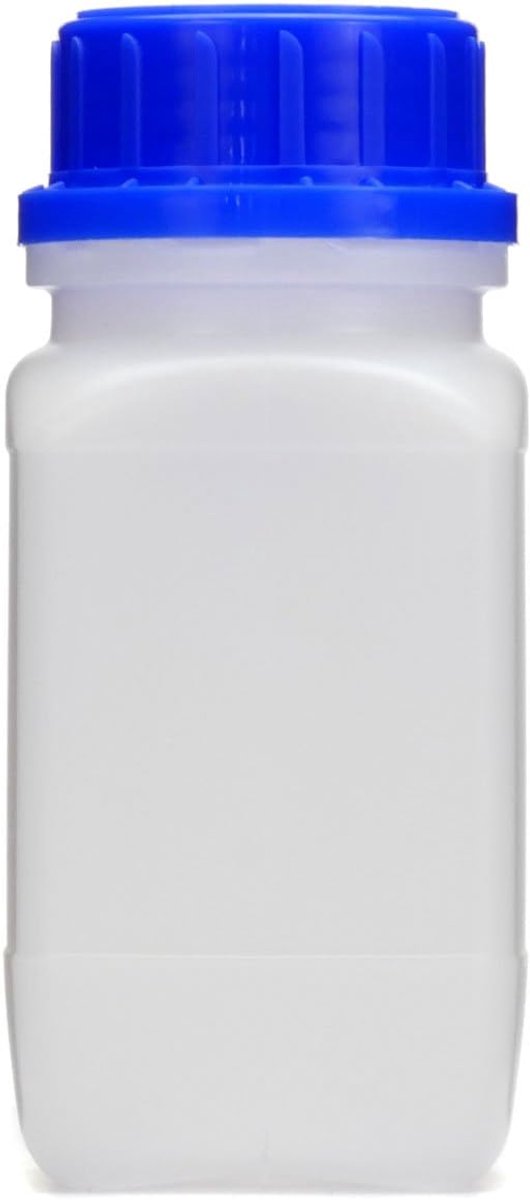 250 ml fles met brede hals en schroefdop, chemiefles, laboratoriumfles met deksel als opbergvak voor laboratorium, keuken of hobby