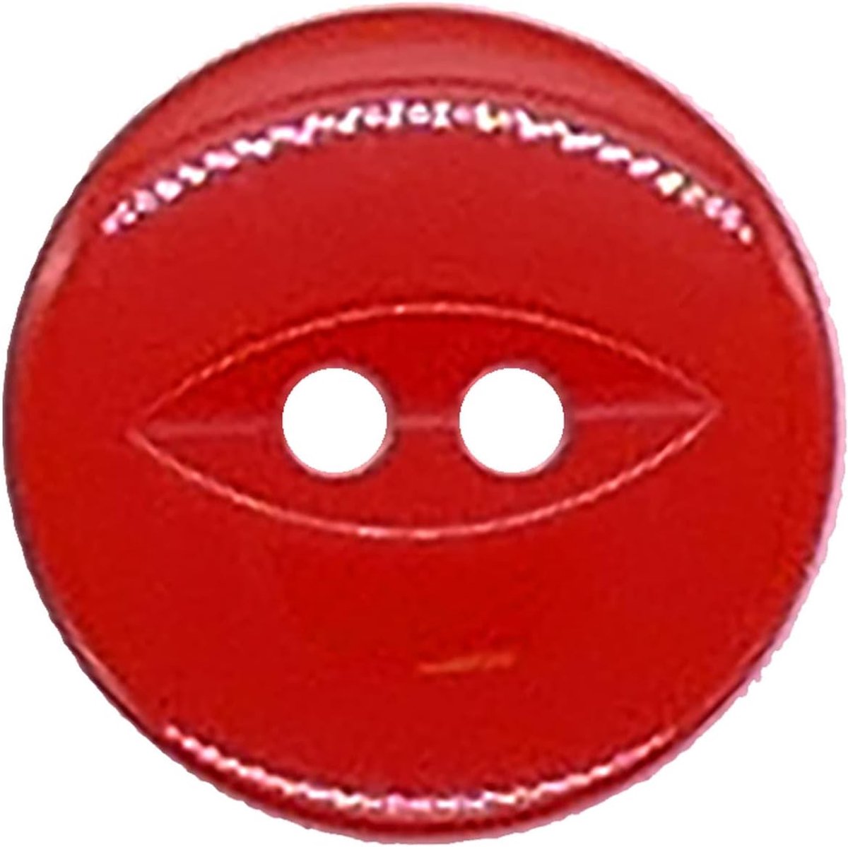 Bead Shop 20 Pack Ronde Acryl Fish Eye Knoppen, Baby Knoppen, Naaien, Breien Knoppen - Effen Rood 19mm/30 Lignes