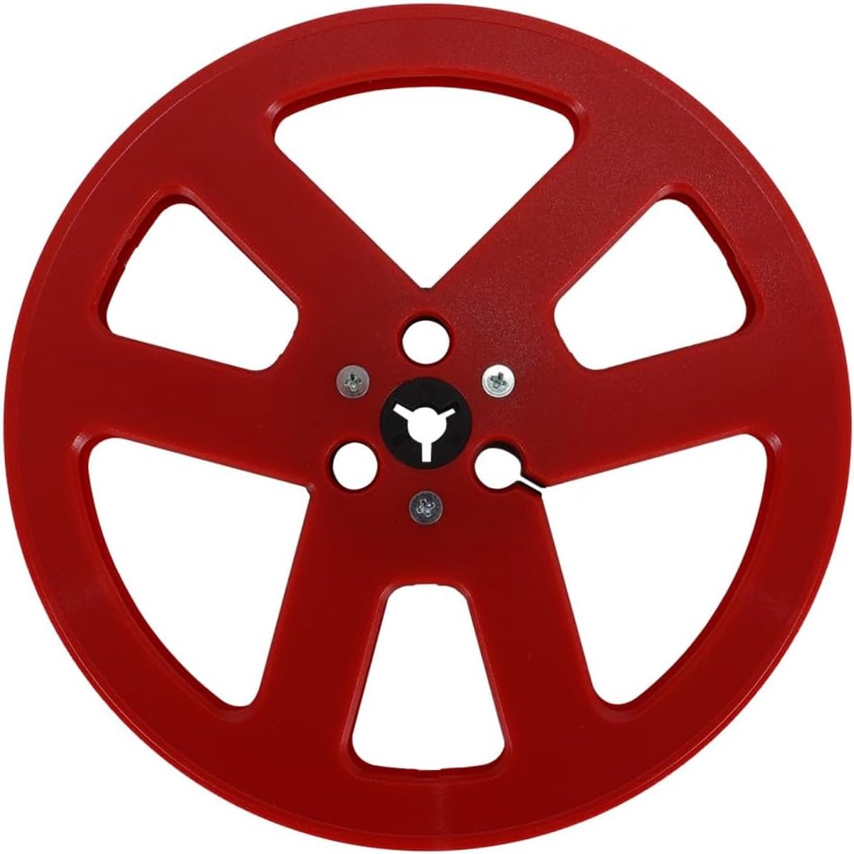 1/4 7 inch lege tape-spoel, ABS-kunststof universele open spoel geluidstape leeg met 6 winddichte gaten, geschikt voor Studer en Recorders (rood)