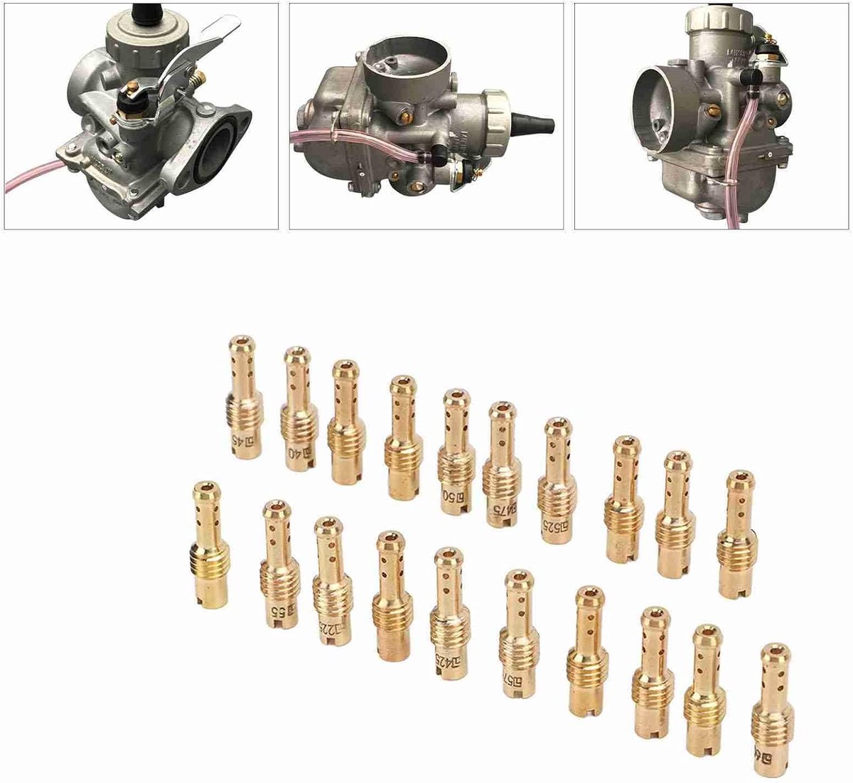 Slow Pilot Jet Kit 20 Stuks 12.5-60 Metalen Sproeiers