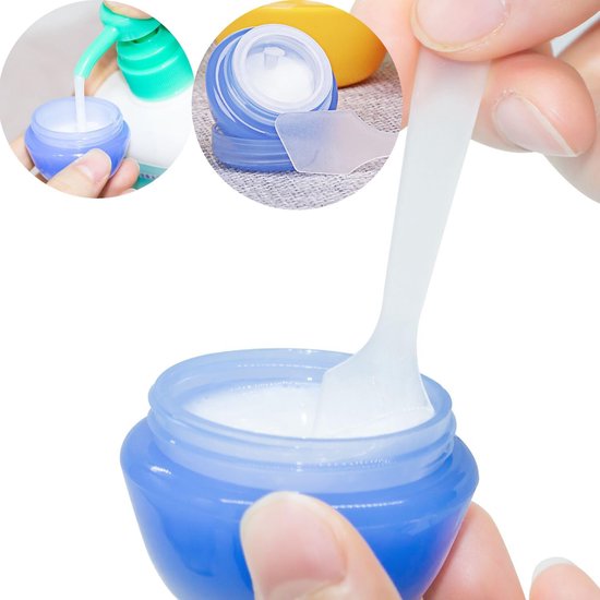 60 stuks cosmetische spatel voor gezichtsmasker, kleine crème lepels, plastic puntlepel, wegwerp make-up monstergereedschap voor mixen, monsters, waxen, lotion beauty gezichtsmasker spatel — afbeelding 5