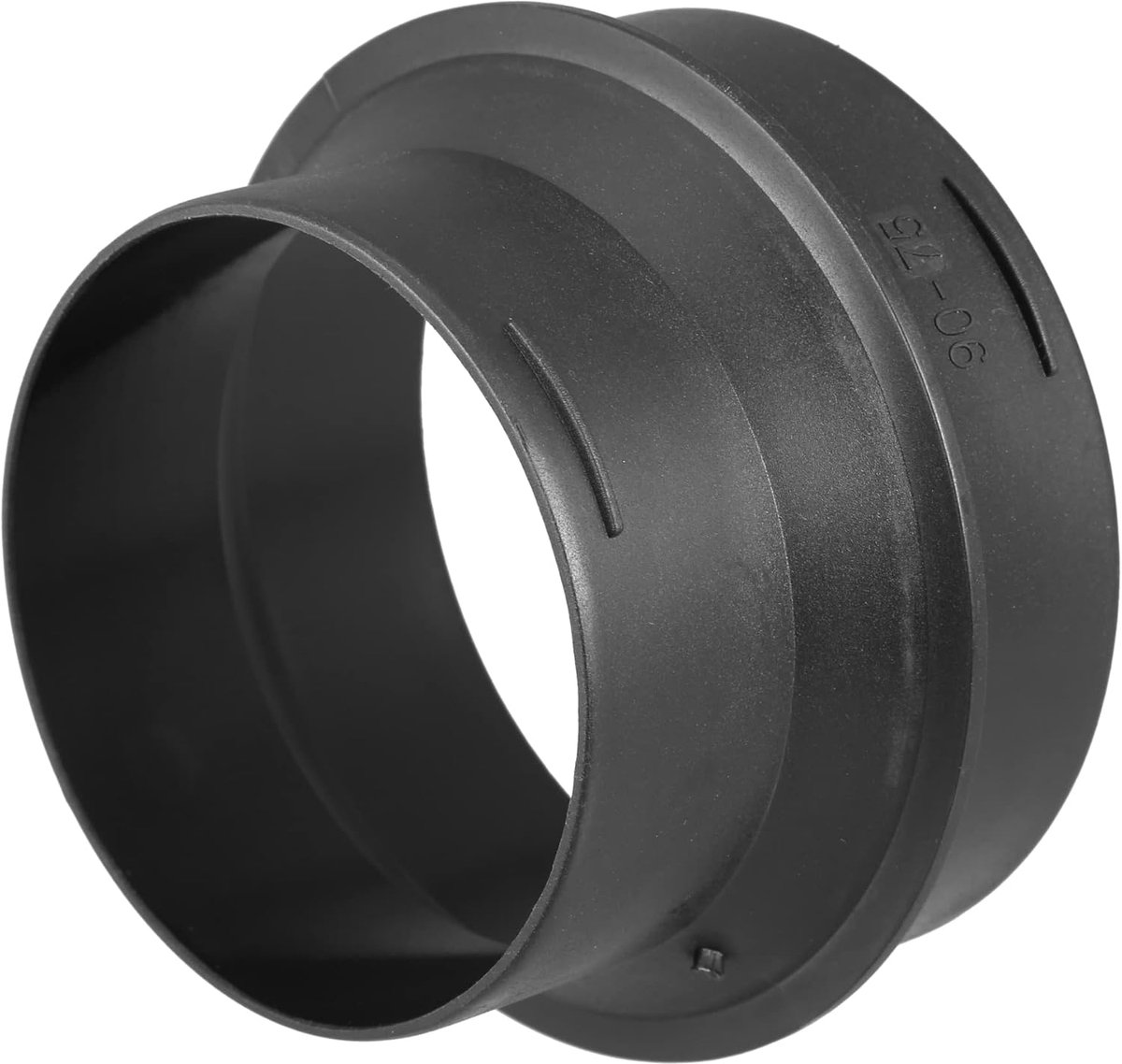 AUTOHAUX Auto verwarming warme lucht kanaalbuis 75 mm tot 90 mm uitlaat stekker zwart