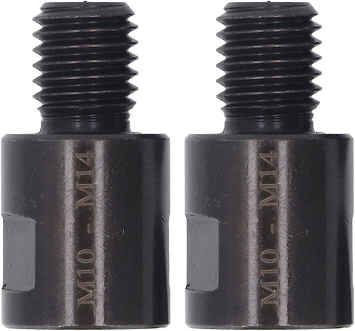 2 Stuks Haakse Slijper Adapter, M10-M14 Haakse Slijper Adapter Crv Staal Vrouwelijk Naar Mannelijk Polijstschacht Converter Interface Connector (M10 naar M14)