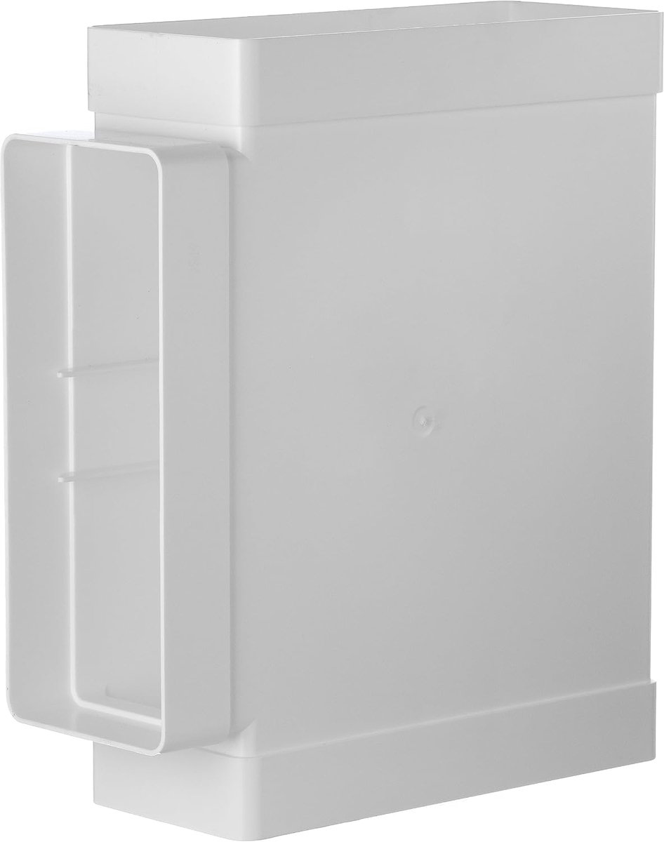 220x90mm T-stuk voor vlakke kanaalventilatiekanalen - kunststof connectoren, kanaalconnector