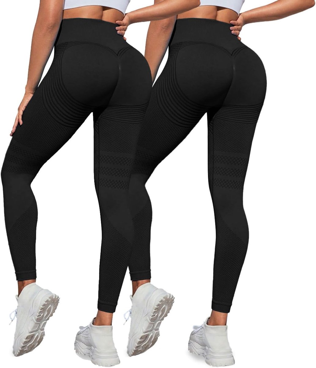 Leggings voor dames, hoge taille, anti-cellulitis, compressielegging, ondoorzichtig, push-up, lange sportbroek, voor yoga en fitness