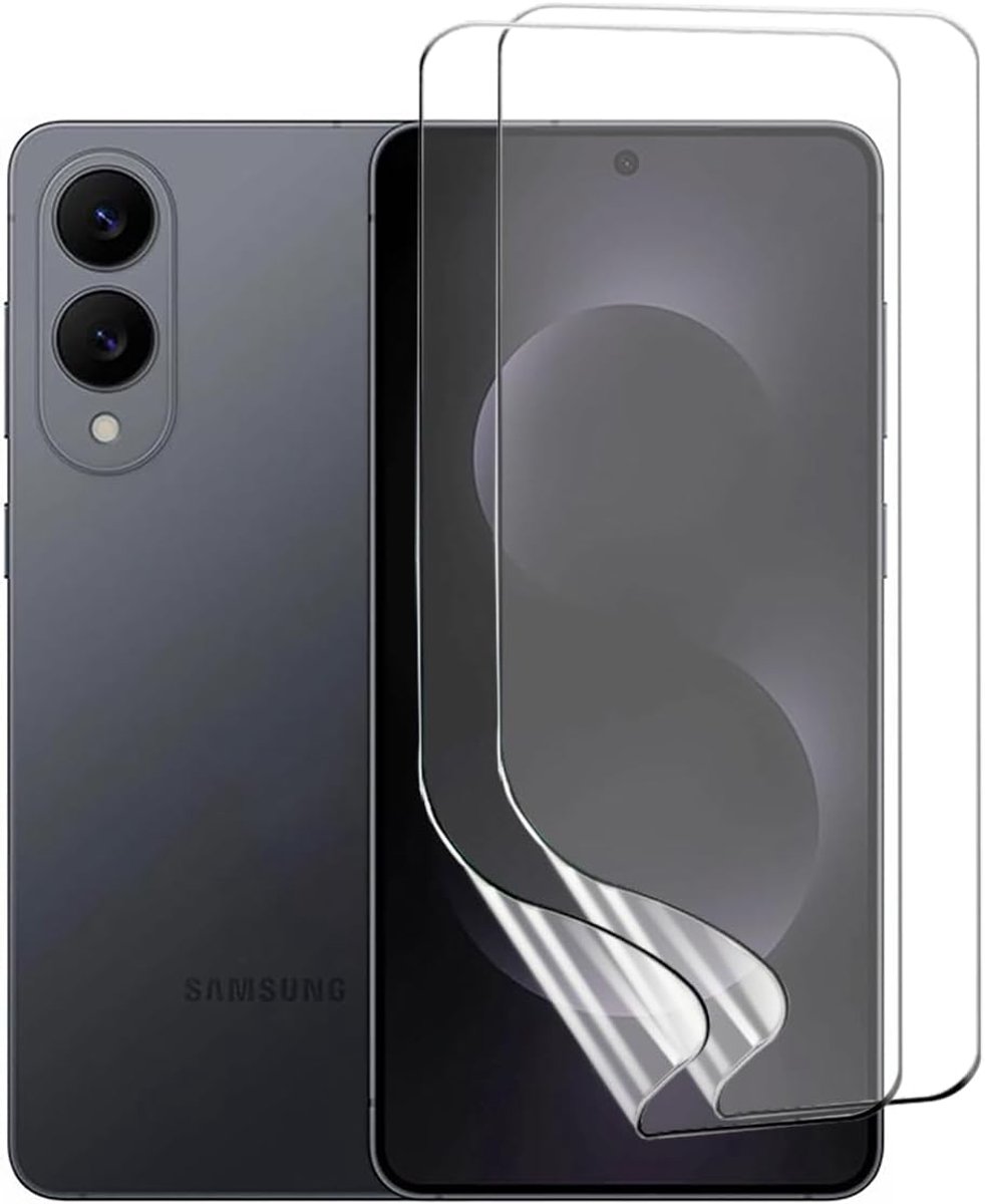 2 STKS Hydrogel Screen Protector voor Samsung Galaxy S25 Edge, TPU Beschermende Film, Zachte Screen Protector [HD] (NIET Glas)
