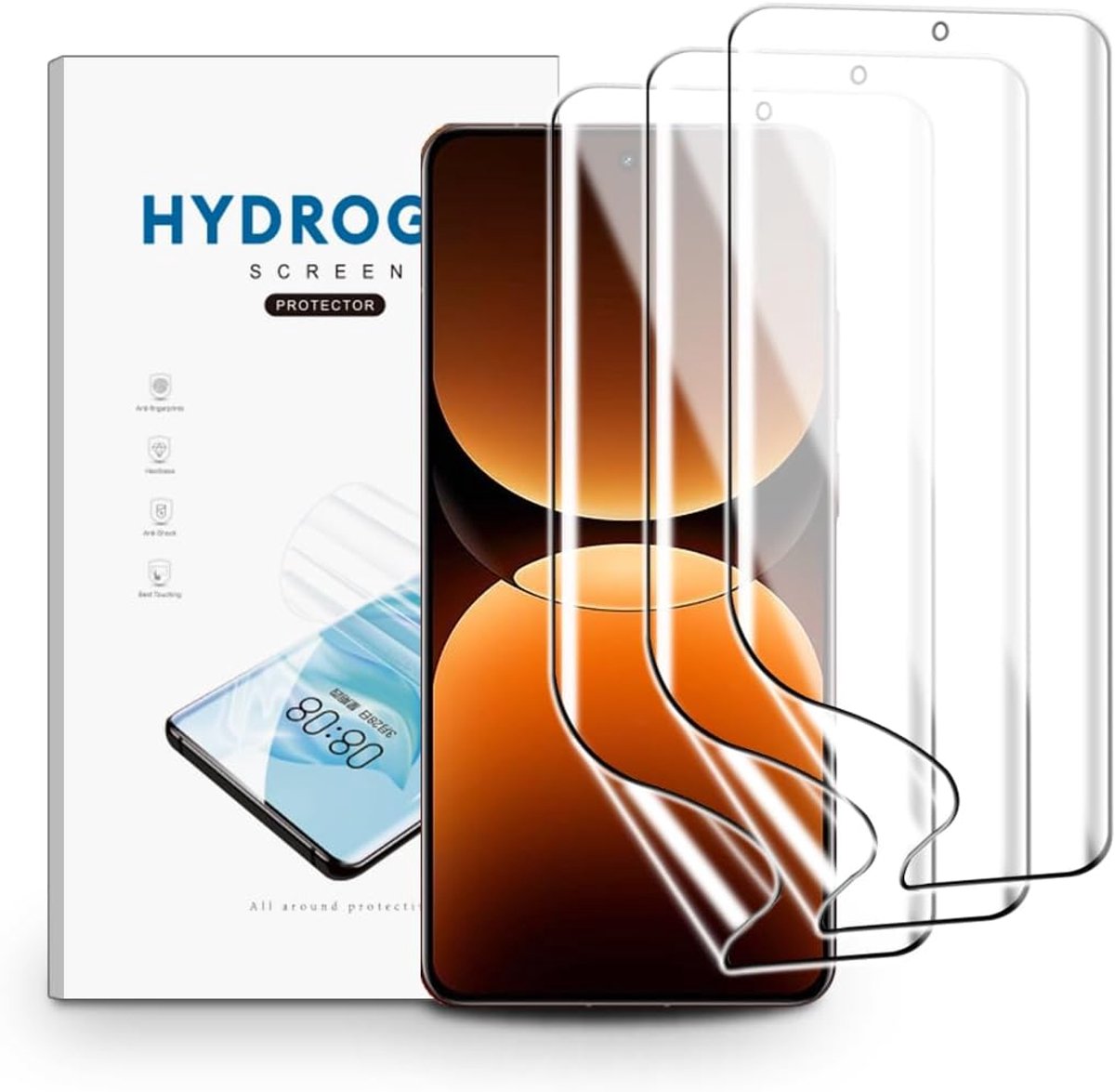 Schermprotector voor Realme GT 7 Pro 5G, 3 Stuks Schermbeveiliging Ultra Helder, TPU Flexibele Beschermende Zachte Film, Krasvast
