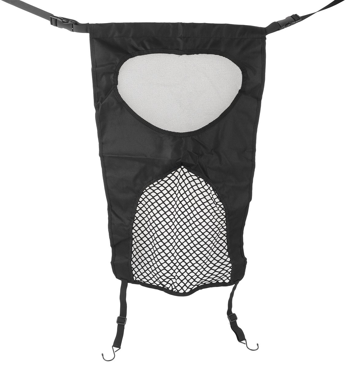 Hondenrek auto achterbank - micro-mesh hondenbarrière - 71 x 45 cm - klauwvast gaas met pop-up draadframe