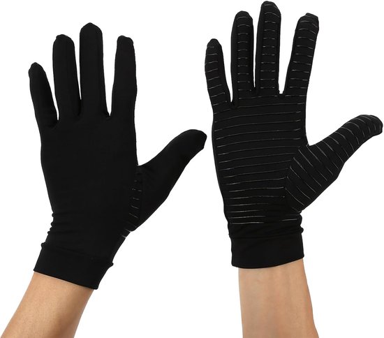 volledige vingerkopervezel, comfortabel, zacht, ademend, geurloos, compressiehandschoenen voor gaming, koken — afbeelding 5