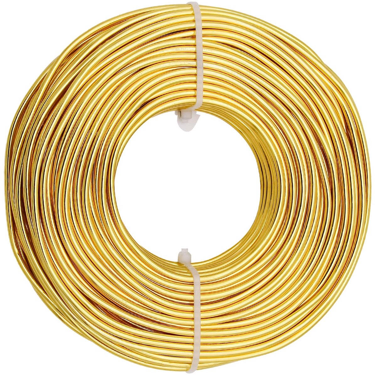 Draad, 1 mm (18 gauge) x 30 m, buigzaam aluminiumdraad voor het maken van sieraden, knutselen en doe-het-zelf projecten, geanodiseerd sieradendraad, goud