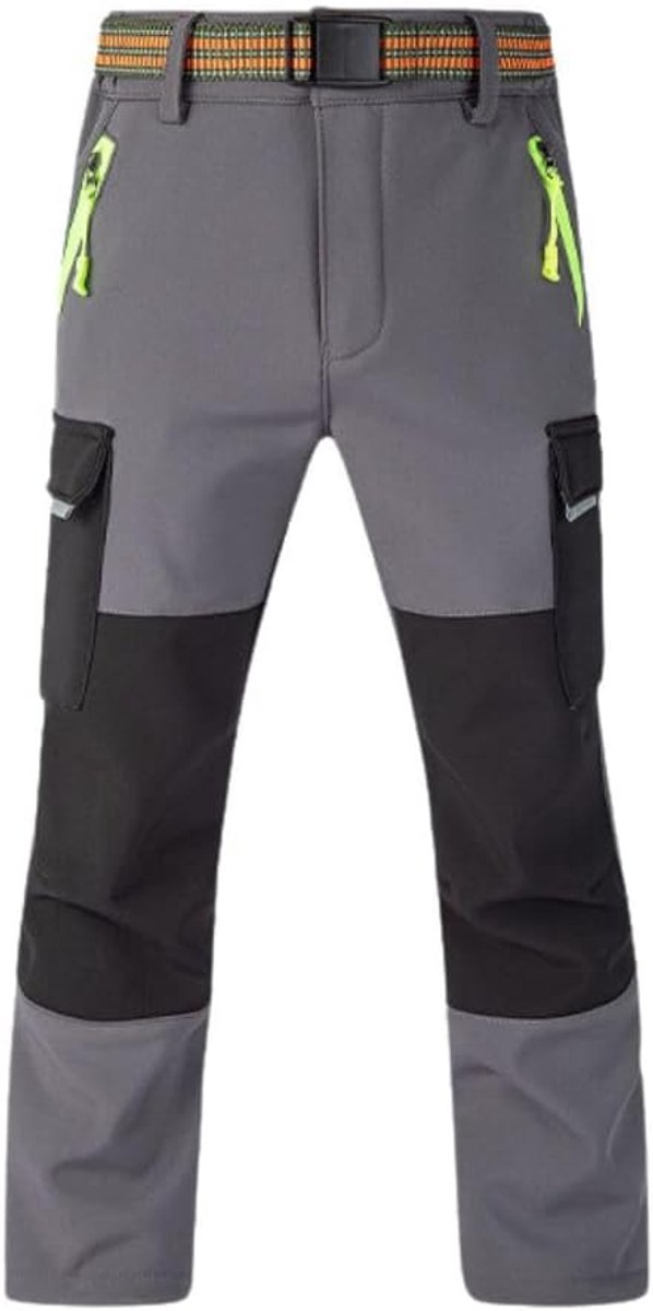 thermobroek voor jongens en meisjes, sneeuwbroek, outdoor winterbroek, gevoerde cargobroek, softshell skibroek voor kinderen