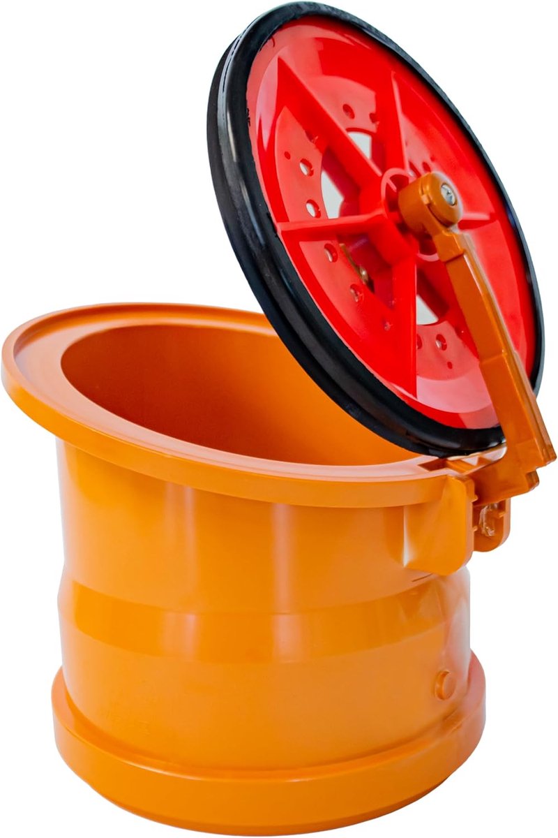 Terugslagklep eindstuk terugslagklep kikker klep Ø DN 125 rattenbeschermingsklep afvalwater PP buisklep afvalwaterpijp (Ø DN 125)