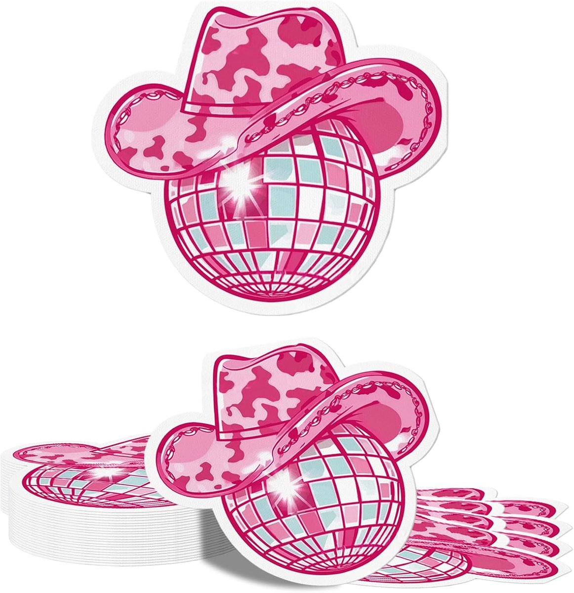 Servetten, Party Servetten 32x28 cm voor tafeldecoratie, Cowboy Decoratie voor themafeesten, 70s 80s 90s party en verjaardag