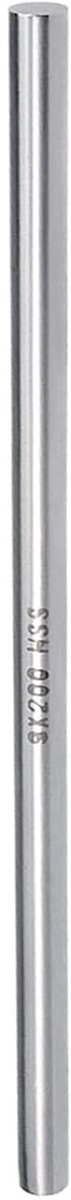 Stalen staaf 9 mm diameter 200 mm lengte snelstaal staafwerk handwerk DIY gereedschap - (toepassing: voor draaimachines boormachine)