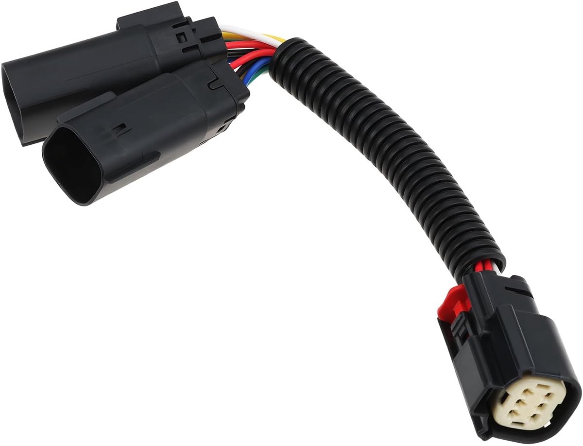 Motorfiets Y-harnas splitter plug 20cm - compatibel met Harley Street Glide - voor FLHXS/FLHX 14-24