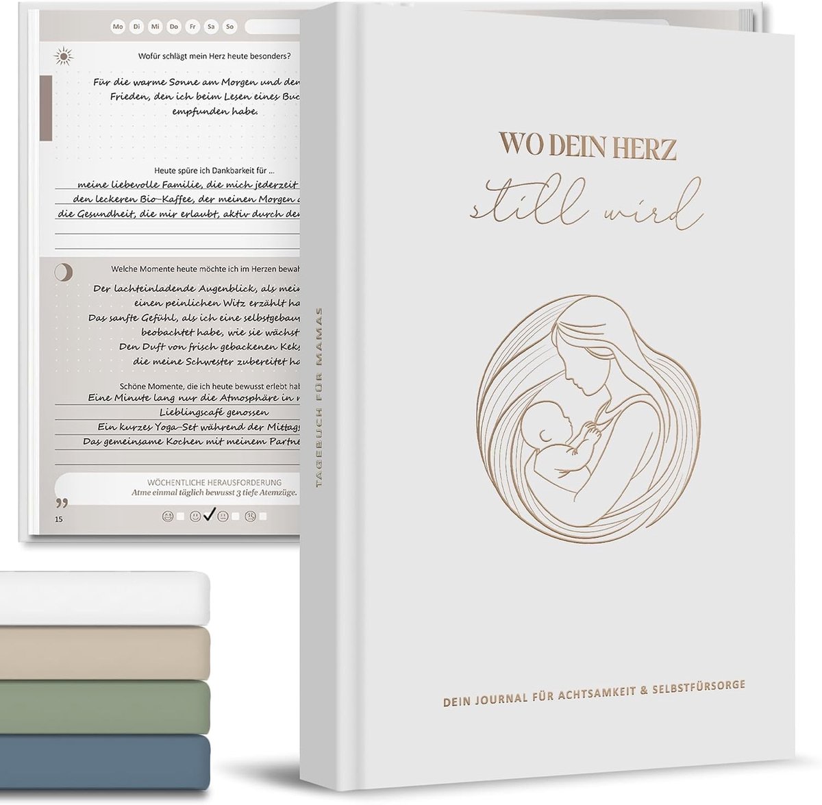 Dagboek in grijs, perfect voor persoonlijke notities, creatief schrijven en herinneringen vastleggen