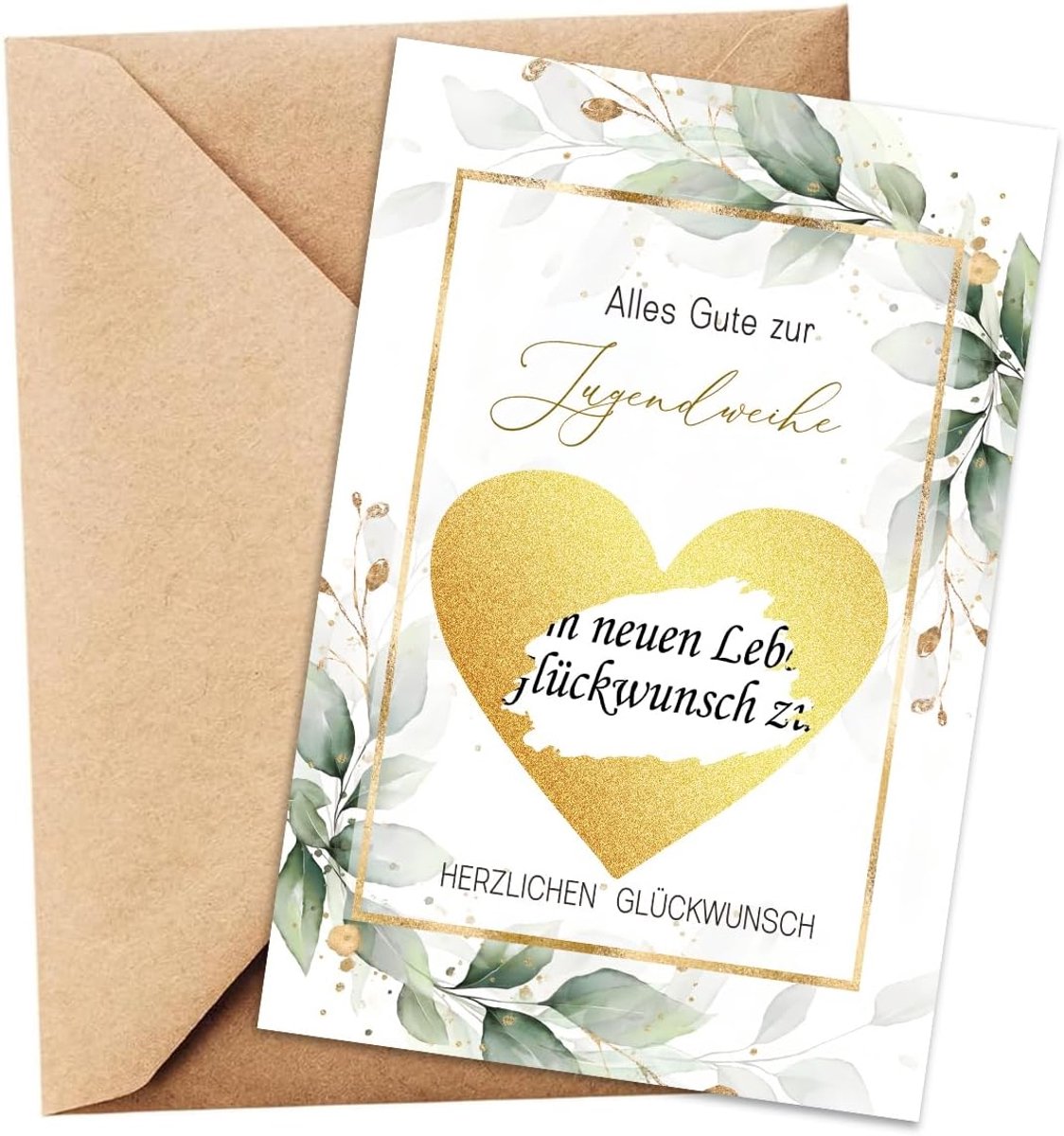 6 stuks jeugdwijdingkaarten, wenskaart, jeugdwijding, jeugdwijding, geschenken, met krasstickers en envelop, voor de jeugdinstrumenten