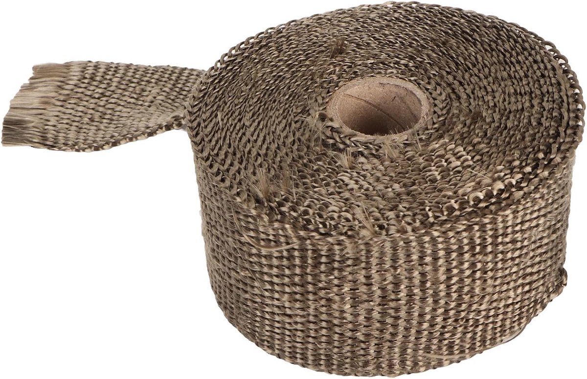 Vlamdichte pijpwrap - isolatietape - met 2 clips - voor ovenpijp - bescherming tegen schroeien