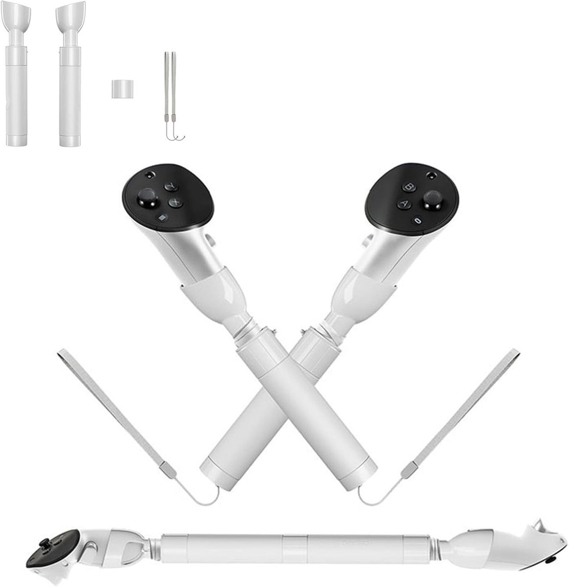 Handgreep Extensie - Voor Meta Quest 3 / Quest Pro - Verlengde Handvatten - Accessoire voor VR-controller