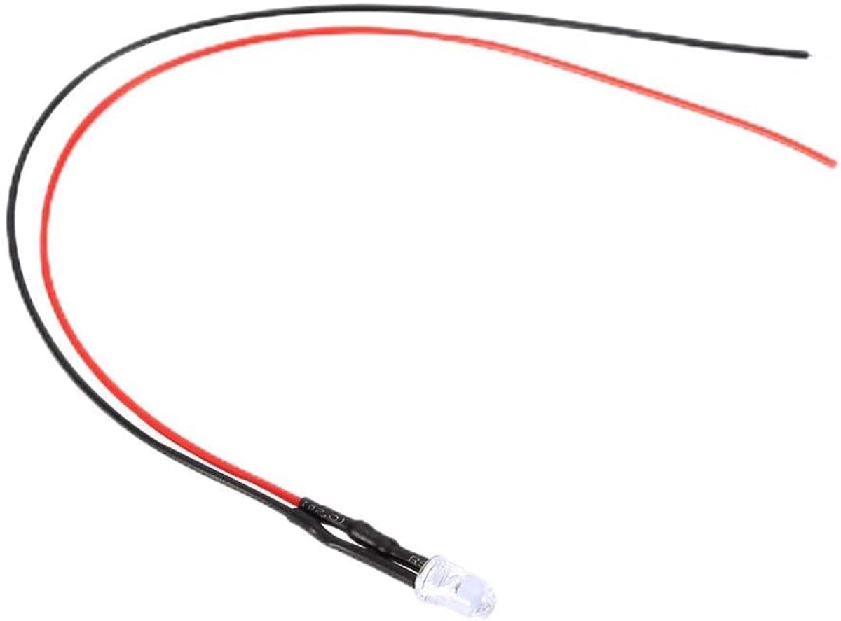 LED Diode 12V 5mm - Multi-kleur - 20cm kabel - Energiezuinig - Voor verlichting