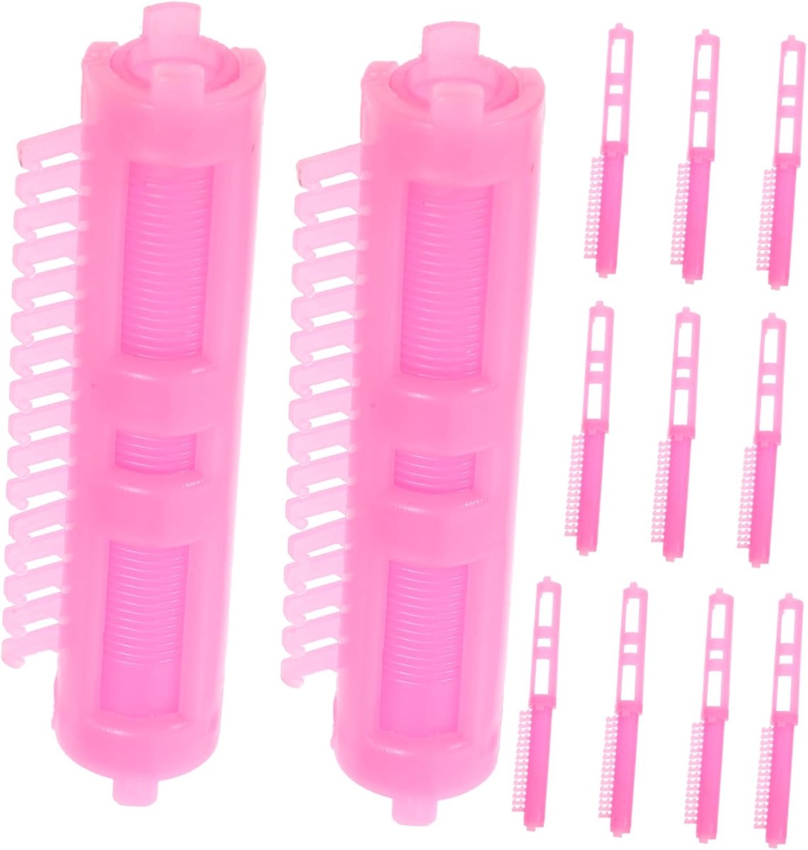 12stuks Delige Haarkrulclip Roze Haarwortel Roller Voor Volumineuze Krullen Handige Haarstyling Tool Voor Dames Geschikt Voor Dun Dik