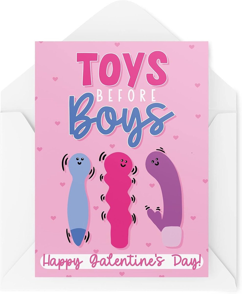 Day Cards - Speelgoed Voor Jongens - Brutale Beste Vriend Kaarten - Bestie Card - Anti-Valentijnsdag - Grappige Kaarten - Girly Card CBH1592