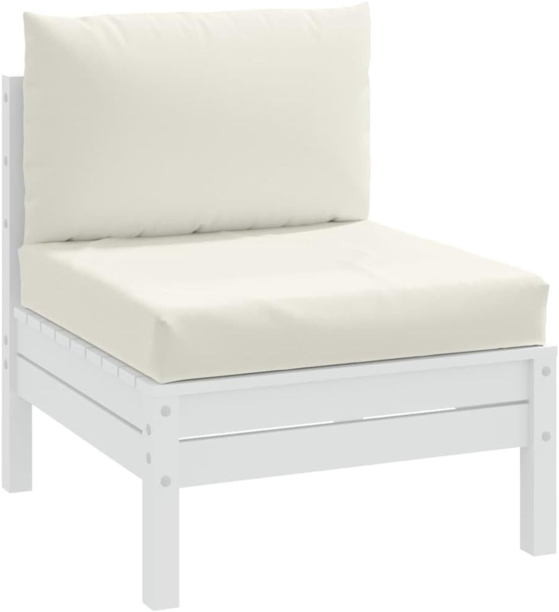 2-delig, melange crème stof, outdoor, tuinkussen, sofakussen met holle vezelvulling voor tuinmeubelen en binnenshuis, duurzaam polyester, uv-bestendig, decoratie
