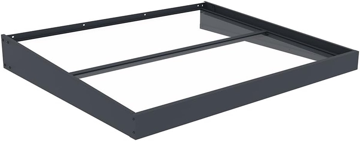 Metalen luifel Carrie C | gepoedercoat staal en aluminium | kristalheldere polycarbonaat panelen antraciet | weerbestendig en onderhoudsvriendelijk eenvoudige montage met verankeringskit 100