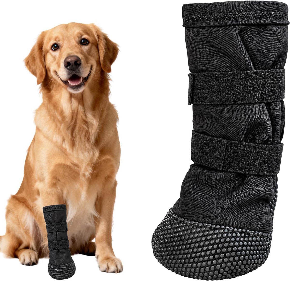 Schoenen, pootbescherming, hondenletsel, hondensokken, verstelbaar, ademend, antislip, beschermt de huid door minder direct contact en voorkomt likken bij letsel