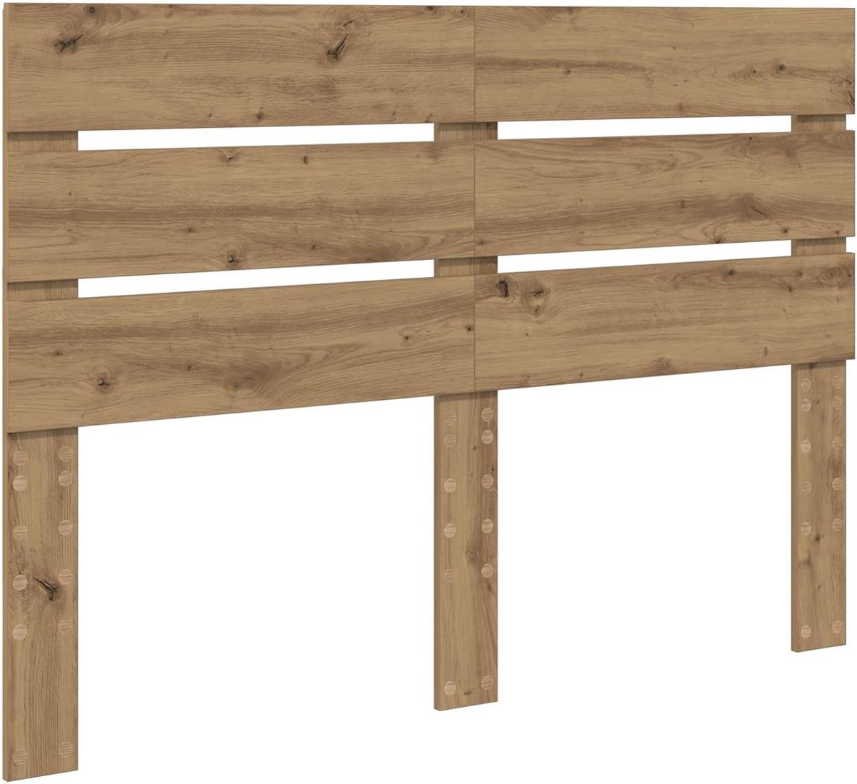 Hoofdeinde Artisan-eiken, 150 cm, houtmateriaal, voor bedden zonder hoofdeinde, ideaal voor slaapkamer en moderne woonkamers, eenvoudige montage, gemakkelijk te reinigen en rugvriendelijk