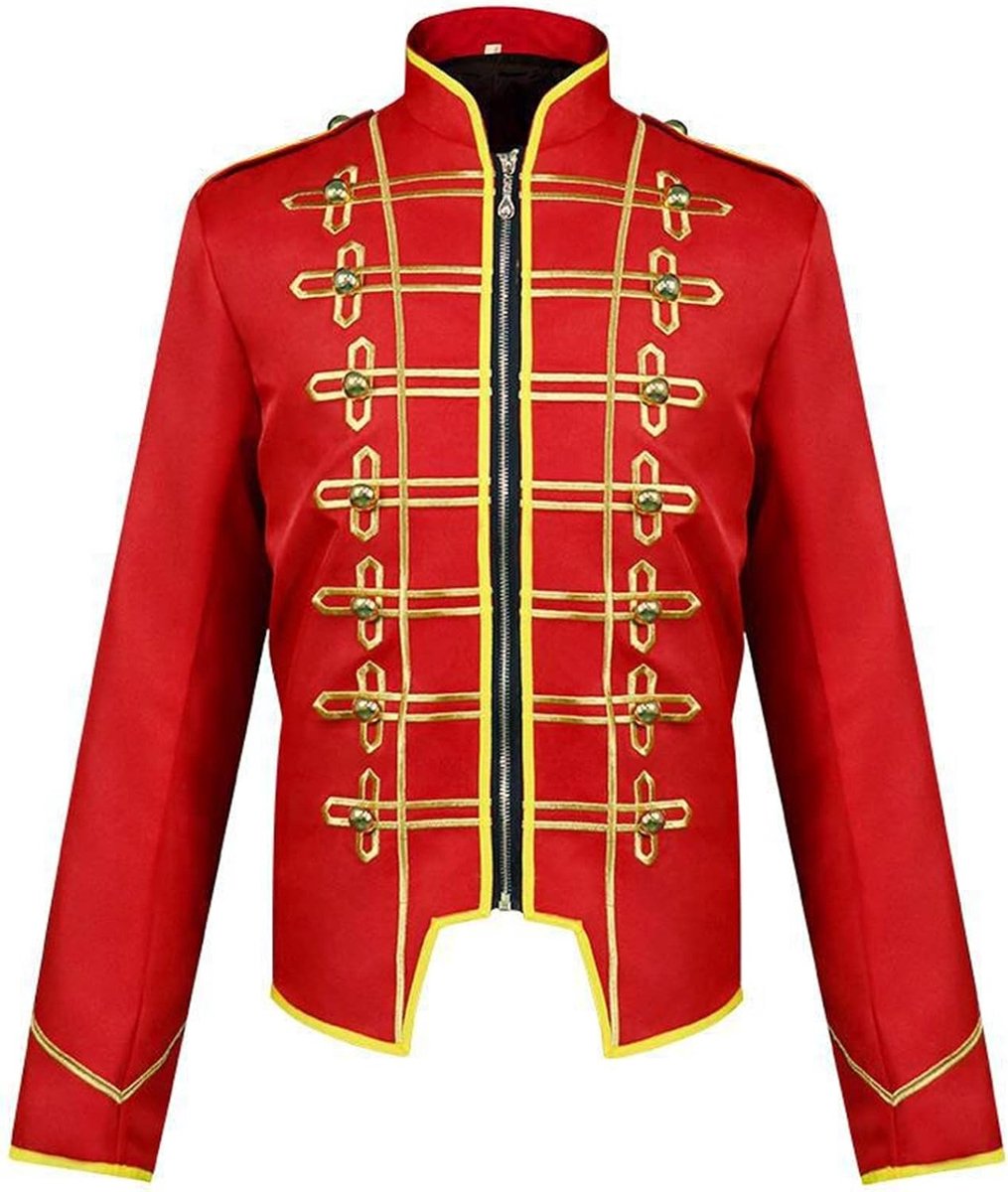 Jas voor heren, tailcoat, gothic kostuums, kort, modieus, Victoriaanse jas, geborduurd