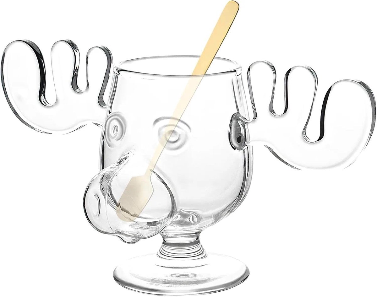 Eland mok, elandglazen van borosilicaatglas, 200 ml, Kerstmis