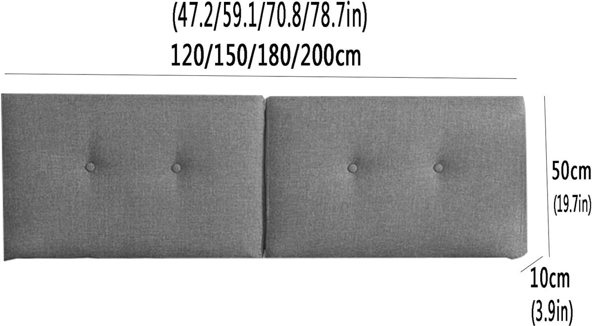 Kussen, nachtkastje kussen, zachte hoes, grote rugleuning, Tatami kussen, verwijderbaar en wasbaar, 5 kleuren (kleur: groen geen hoofdeinde, maat: 120cm)