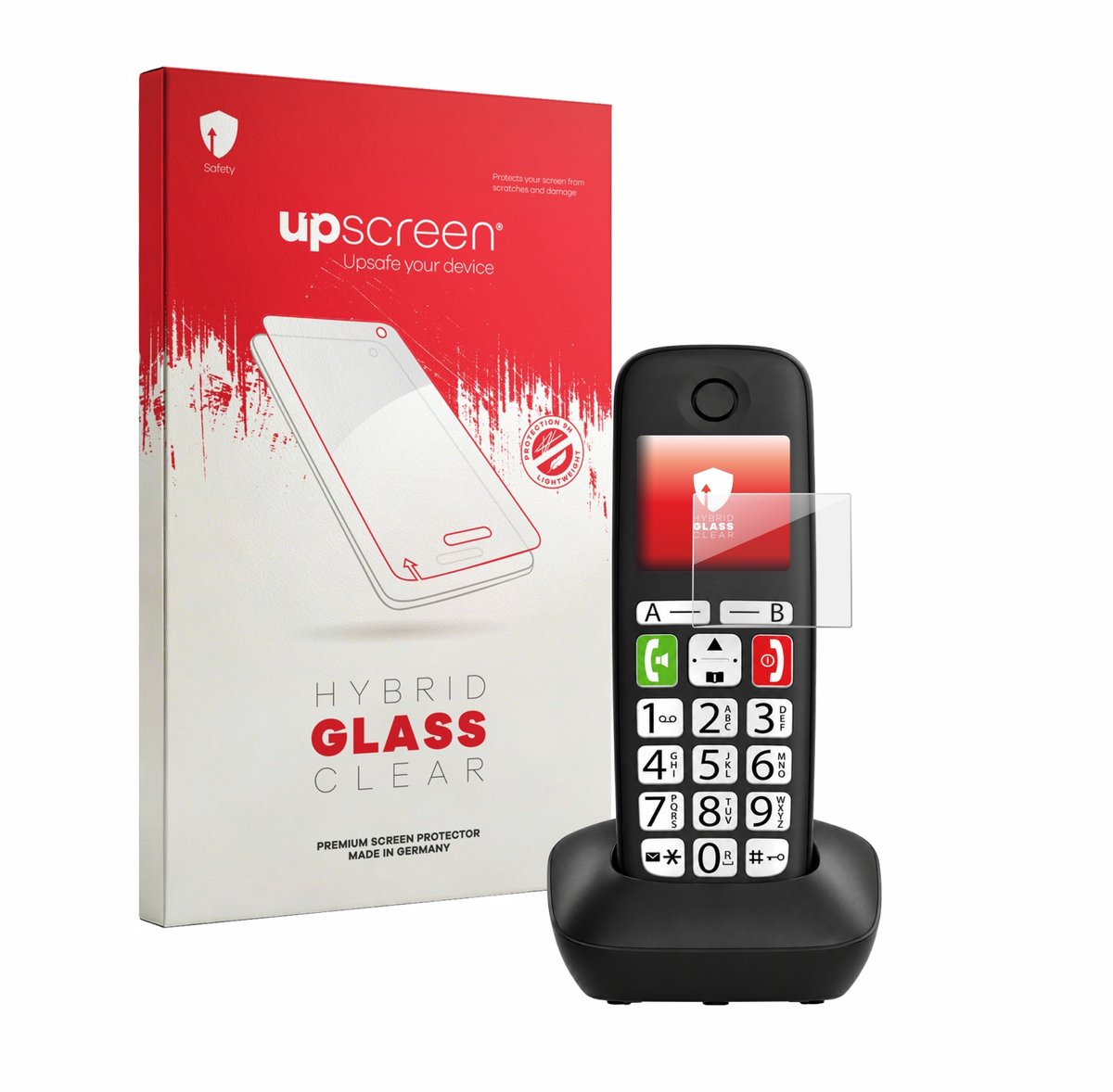upscreen - Screenprotector voor Gigaset DL780 Plus - Folie Beschermfolie Beschermglas transparant