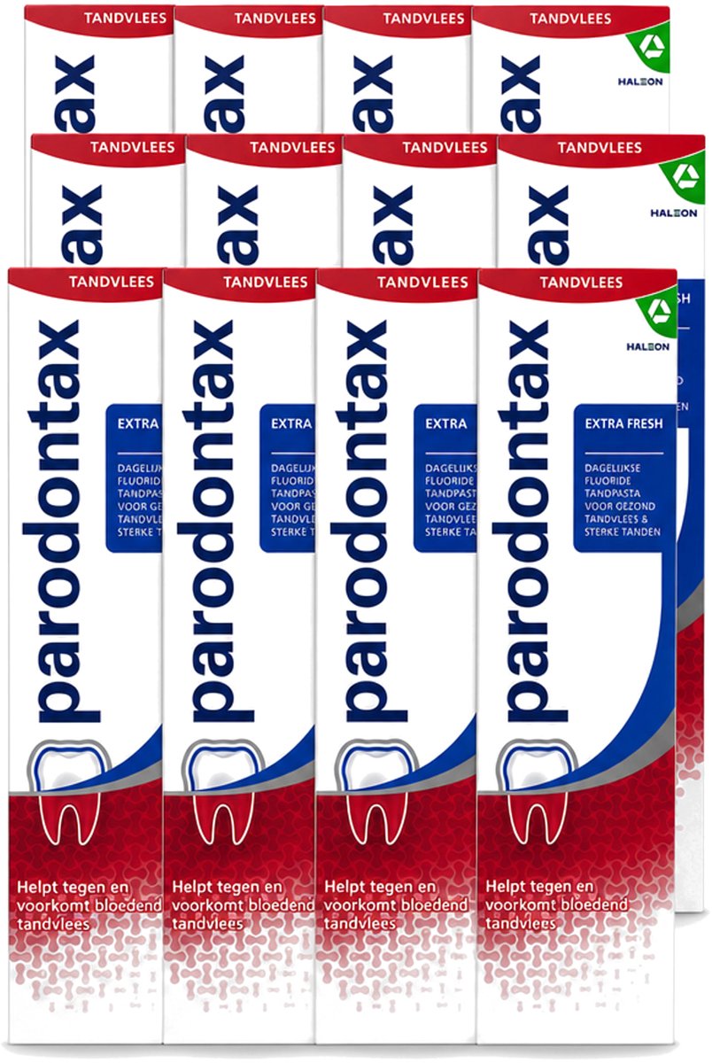12 x Parodontax – Tandpasta – Extra Fresh – 75 ml - Voordeelverpakking - 12 stuks