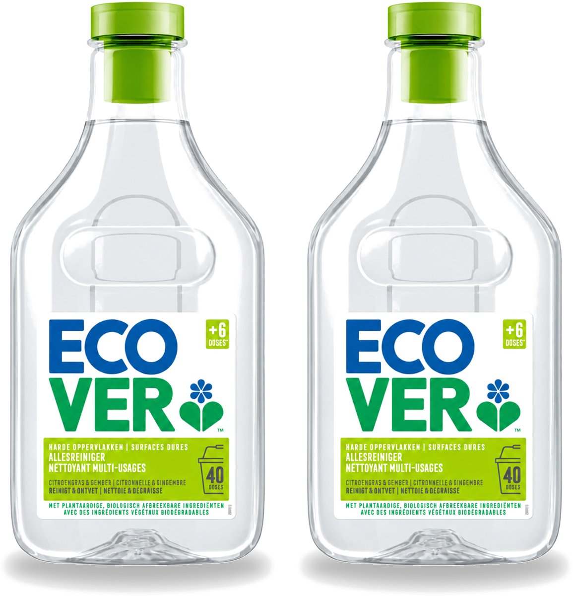 2 x Ecover - Allesreiniger - Citroengras & Gember - 1 liter - Voordeelverpakking - 2 stuks