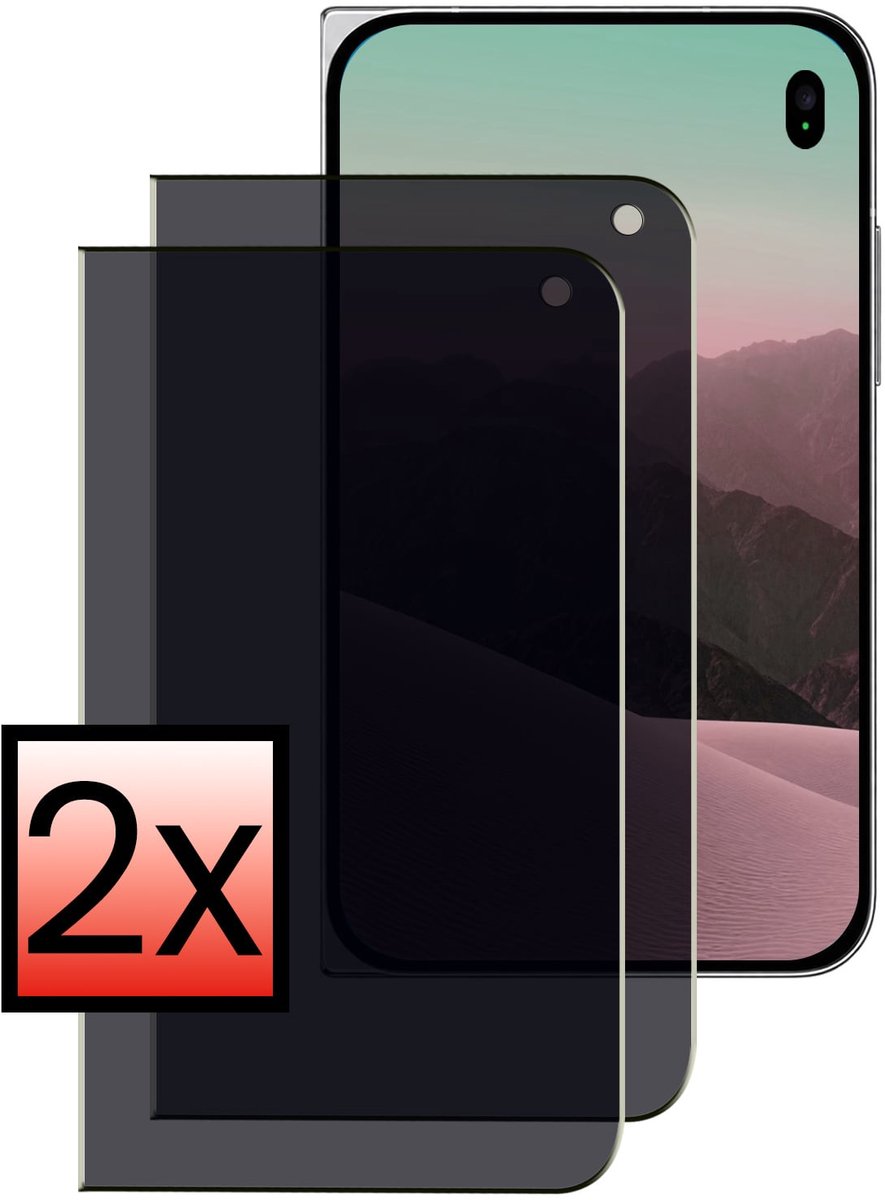 Screenprotector - 2 Stuks - Geschikt voor Apple iPhone Duo - Privacy Filter - Beschermglas - Gehard Glas - Tempered Glass - Screen Protector - Anti Spy - Full Display Cover