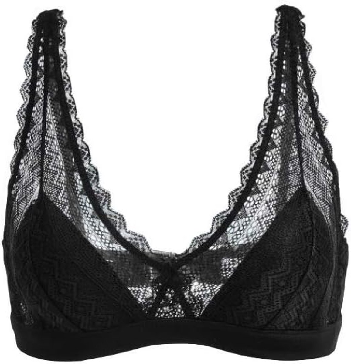 Dames van kant Bralette Bügelless Zijden beha