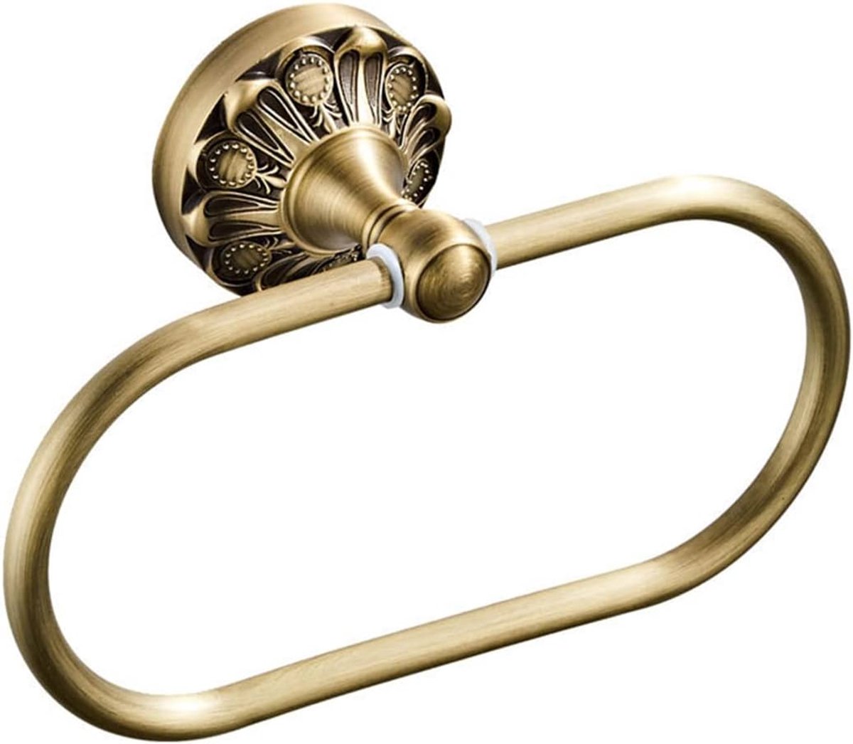Badkamer Handdoekring, Messing Handdoekhouder, Handdoekring, Handdoekenrek, Badkamerplank, Badkamerorganisator Toilethouder Handdoekhouder voor Badkameraccessoires (Kleur: Goud 1)