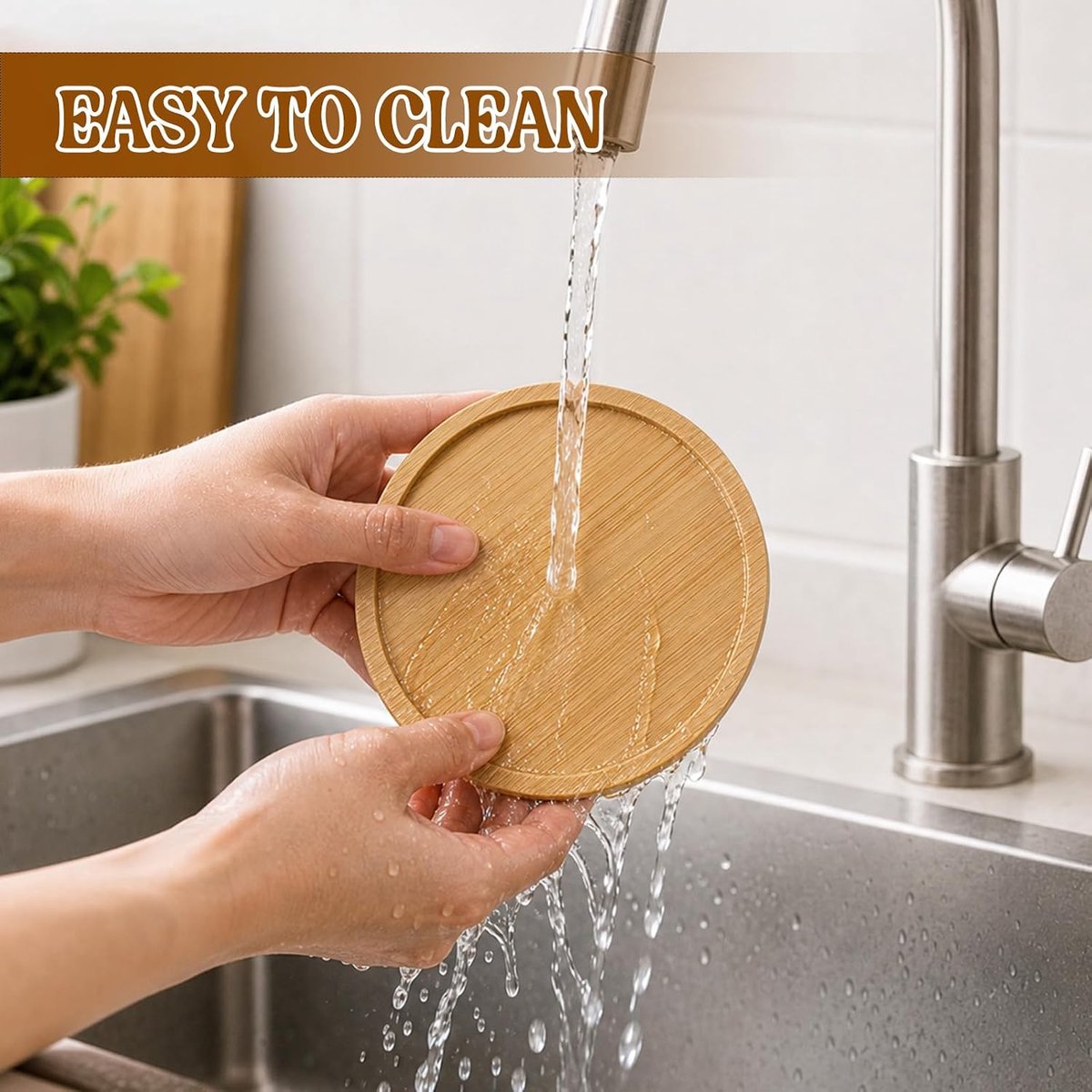 Onderzetters, onderzetters hout, kaarsenonderzetters, 9,5 cm houten onderzetters, rond, mozaïek onderzetters, kaarsenbord hout, voor dranken, kopjes, knutselen, drinkbekers