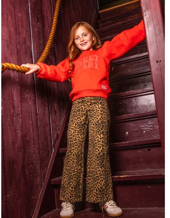 LOOXS Little Meisjes broek - Maat 116 in de kleur beige van 68% COTTON 32% POLYESTER - 2632-7645-442